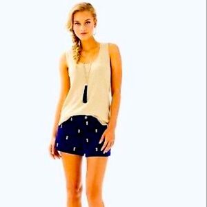 Lilly Pulitzer Navy Adie Pineapple Shorts